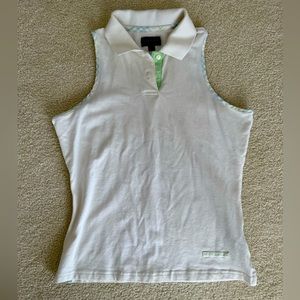 Authentic Burberry sleeveless polo, size S